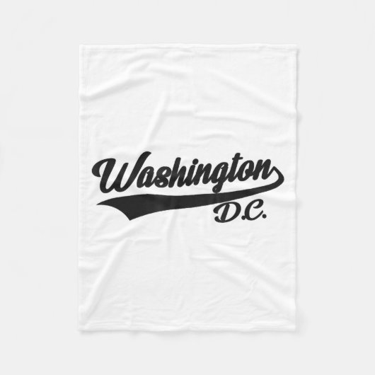 Washington Dc - Athletic Rückblick Design - Klick Fleecedecke (Vorderseite)