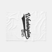 Washington Dc - Athletic_throwback Design - Clic  Fleecedecke (Vorderseite (Horizontal))