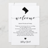 Washington DC Begrüßungsbrief und -ausflug Programm (Vorne/Hinten)