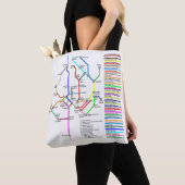 Washington DC Bike Map Tote Bag Tasche (Von Nahem)