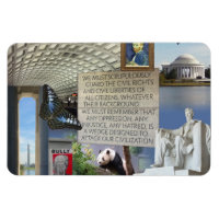 Washington DC Bilder sammelten 3"x4" Foto Magnet