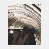 Washington DC Brutalistische Architektur Fleecedecke (Vorderseite)