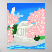 Washington DC Cheroms Blossoms Poster (Vorne)