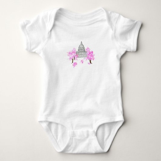 Washington, DC / Cherry Blossom Baby T - Shirt (Vorderseite)
