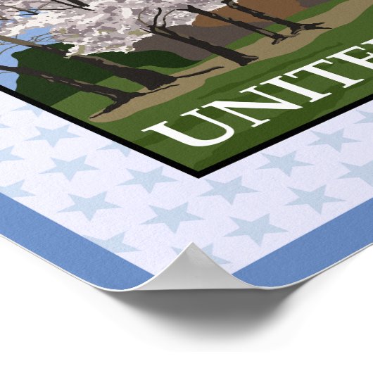 Washington DC Cherry Blossom Festival Poster Print (Ecke)