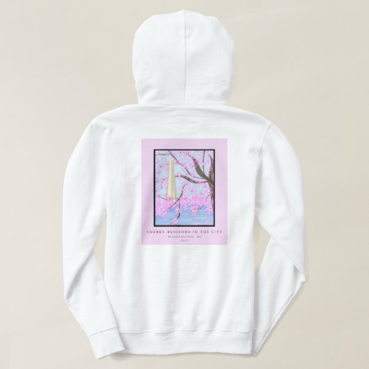 Washington, DC Cherry Blossom Hoodie (Design Rückseite)