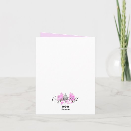 Washington, DC/Cherry Blossom Notecard Dankeskarte (Rückseite)