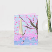 Washington, DC/Cherry Blossom Notecard Dankeskarte (Vorderseite)