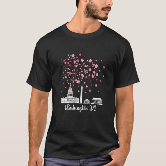Washington DC Cherry blüht Monumente Männer Frauen T-Shirt (Vorderseite)