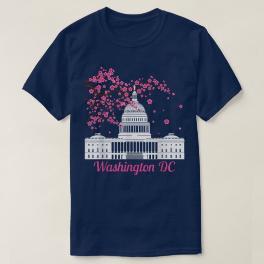 Washington DC Cherry blüht Monumente Männer Frauen T-Shirt (Design vorne)