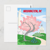 Washington, DC Cherry Blüten Postkarte (Vorne/Hinten)