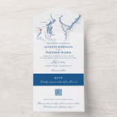 Washington DC Chesapeake Bay Karte QR-Code (Innen Boden)