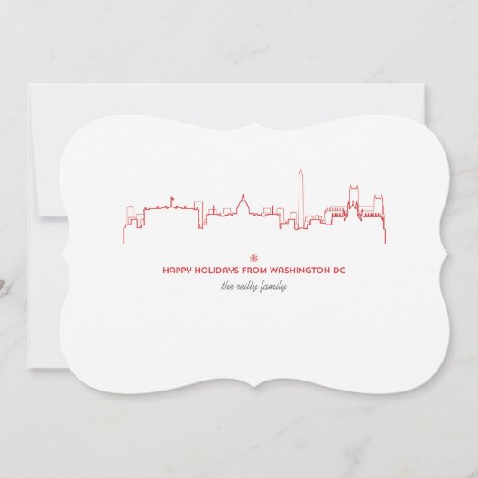 Washington DC City Holiday Card Feiertagskarte (Vorderseite)