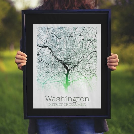 Washington DC City Map Poster