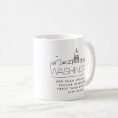 Washington DC | City Skyline Tasse (VorderseiteRechts)