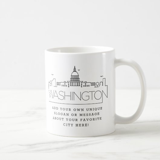 Washington DC | City Skyline Tasse (Rechts)