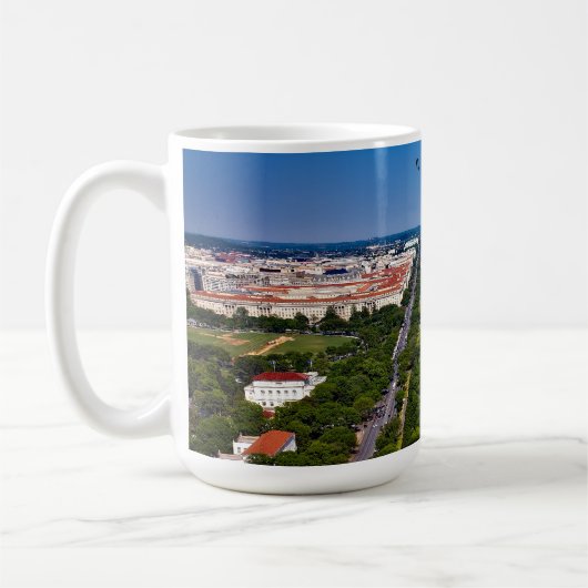 Washington DC cityscape Kaffeetasse (Links)