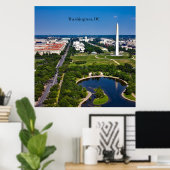 Washington DC cityscape Poster (Heimbüro)