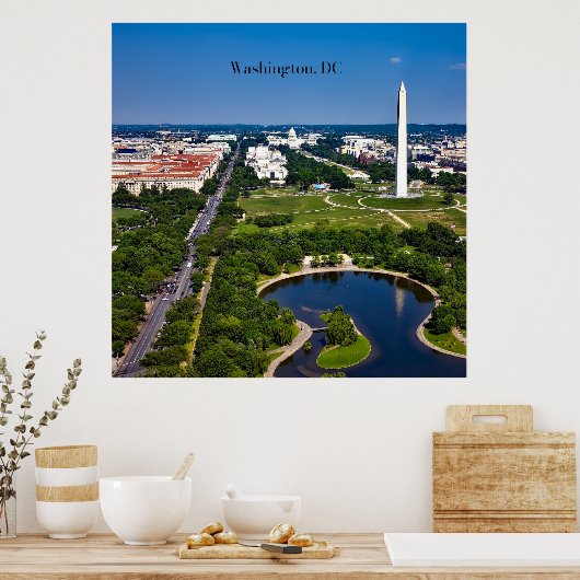 Washington DC cityscape Poster (Küche)