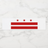 Washington DC Custom Wasserflaschenetikett (Einzelnes Label)