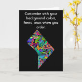 Washington DC Customize Card wie Sie es gewollt ha Karte (Gelbe Blume)