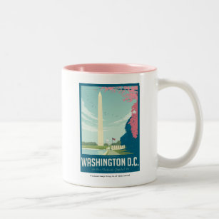Washington, DC - die Hauptstadt unserer Nation Zweifarbige Tasse