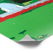 Washington DC - Digitales Bild im Weißen Haus Poster (Ecke)