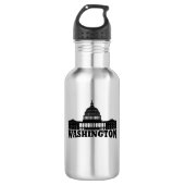 Washington DC Edelstahlflasche (Vorderseite)