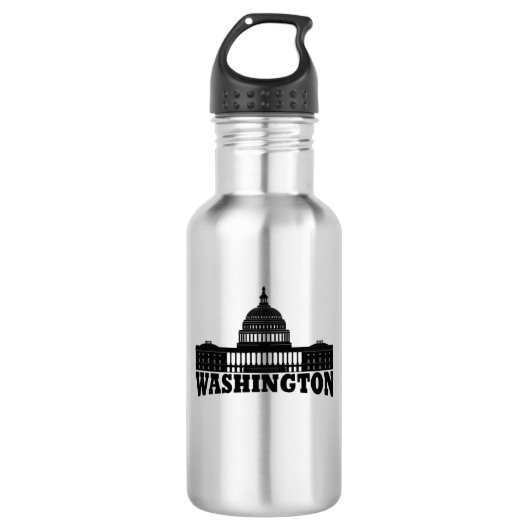 Washington DC Edelstahlflasche (Vorderseite)