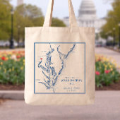Washington DC Elegant Navy Wedding Welcome Tragetasche