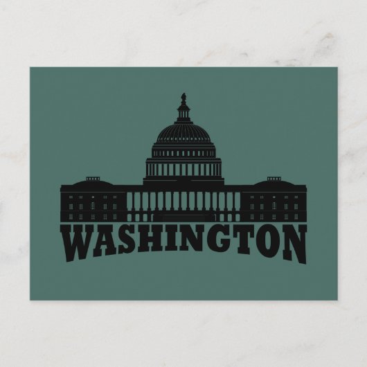Washington DC Feiertagspostkarte (Vorderseite)