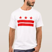 Washington DC Flag D.C Hauptstadt T-Shirt (Vorderseite)