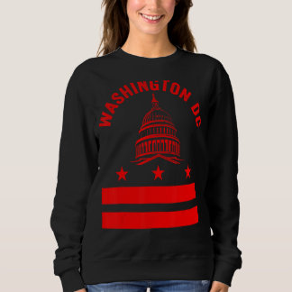 Washington Dc Flag Liebe Hauptstadt Hill Souvenir  Sweatshirt