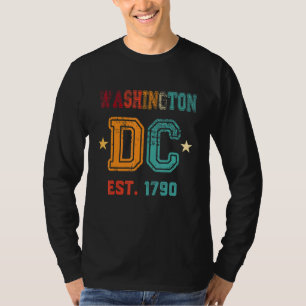 Washington Dc Flag Liebe Hauptstadt Hill Souvenir  T-Shirt