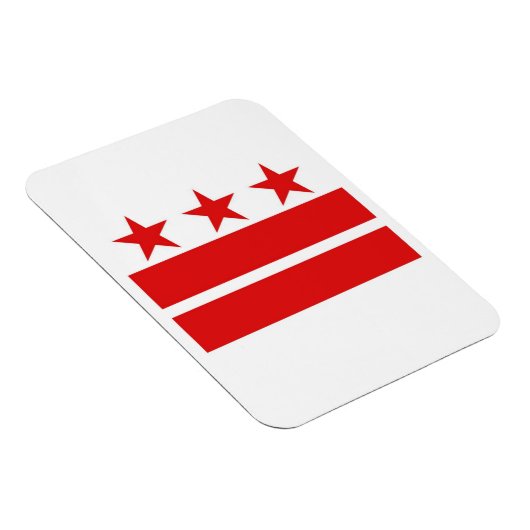 Washington DC Flag Magnet (Rechte Seite)
