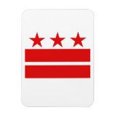 Washington DC Flag Magnet (Vertikal)