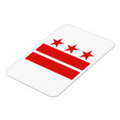 Washington DC Flag Magnet (Linke Seite)
