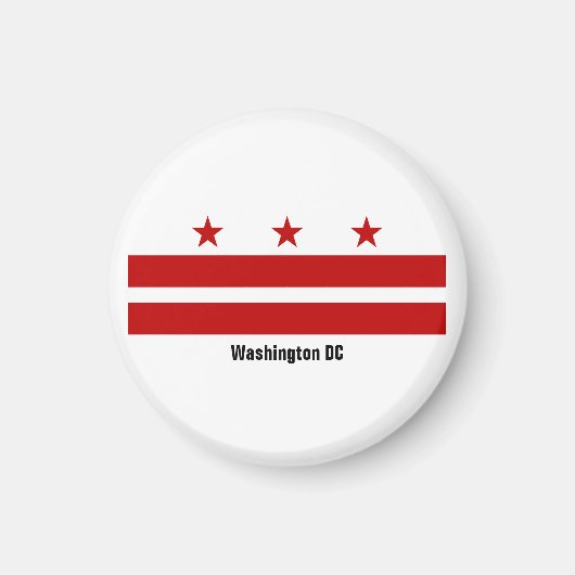 Washington DC Flag Magnet (Vorne)