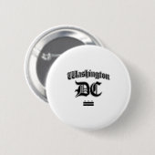 Washington Dc Flag Souvenir Langarmshirt Button (Vorne & Hinten)