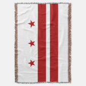 Washington DC-Flagge Decke (Vorderseite Vertikal)