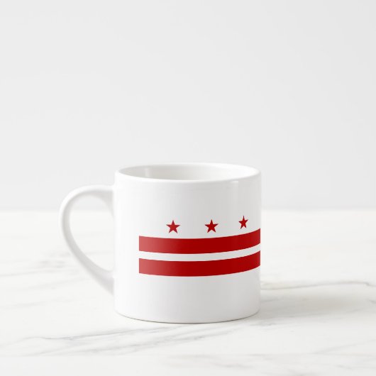 Washington, DC-Flagge Espressotasse (Links)