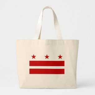 Washington DC-Flagge Jumbo Stoffbeutel