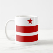 Washington DC-Flagge Kaffeetasse (Links)