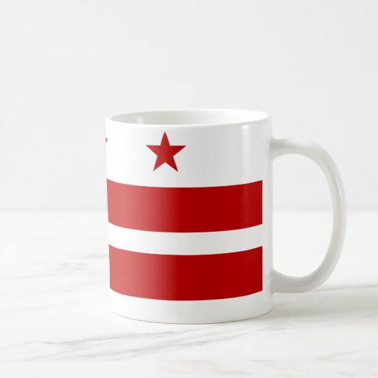 Washington DC-Flagge Kaffeetasse (Rechts)