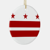 Washington DC-Flagge Keramik Ornament (Rechts)