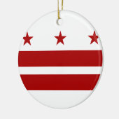 Washington DC-Flagge Keramik Ornament (Links)