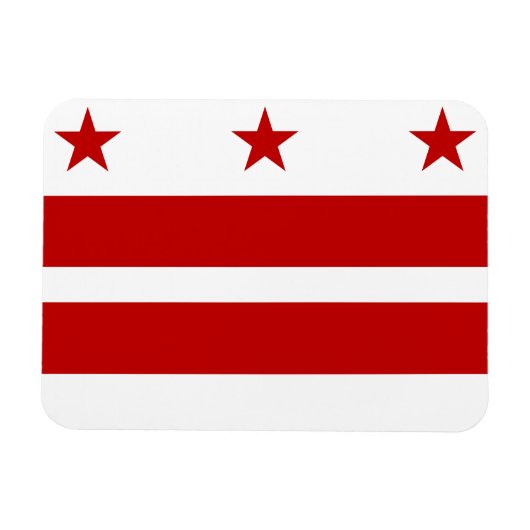 Washington DC-Flagge Magnet (Horizontal)