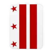 Washington DC-Flagge Magnet (Vertikal)