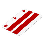Washington DC-Flagge Magnet (Linke Seite)