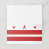 Washington DC-Flagge Platzkarte (Außenseite Aufgefaltet)